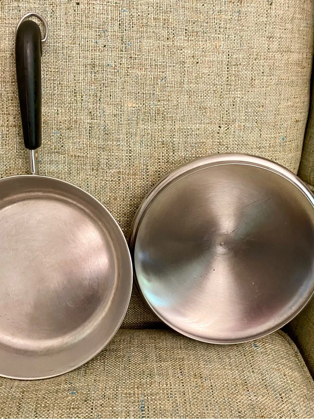Vtg RevereWare Copper Clad 8” Skillet & Lid.  Made 1978 Clinton, IL NICE